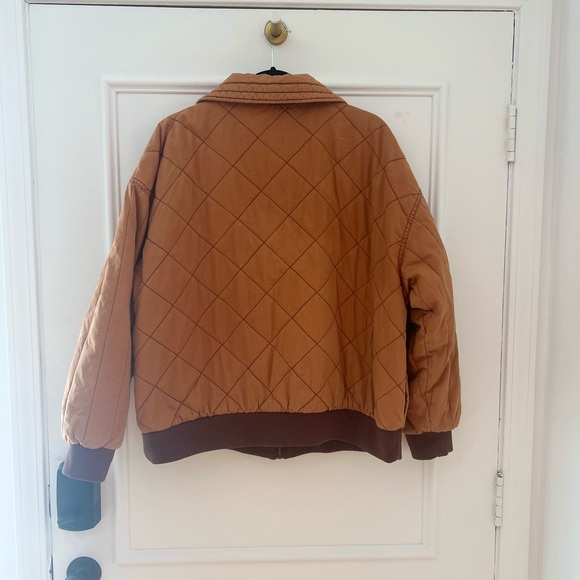 Wild Fable Cotton Tan Quilted Jacket - Picture 6 of 7